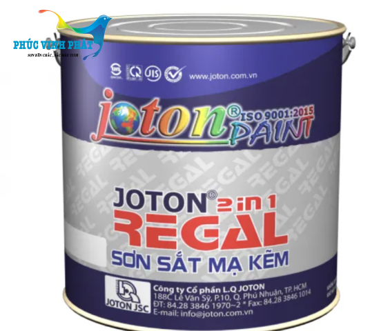 Sơn sắt mạ kẽm JOTON REGAL LON 3L CÁC MÀU CÒN LẠI
