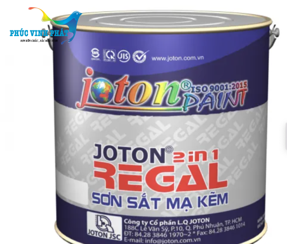 Sơn sắt mạ kẽm JOTON REGAL LON 3L MÀU