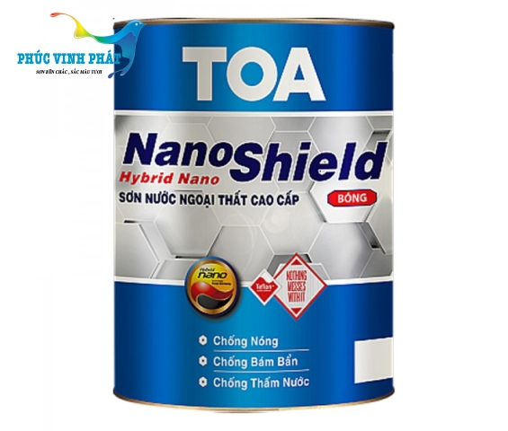 Sơn ngoại thất cao cấp TOA Nanoshield bóng