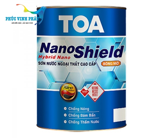 Sơn ngoại thất cao cấp TOA NANOSHIELD bóng mờ 
