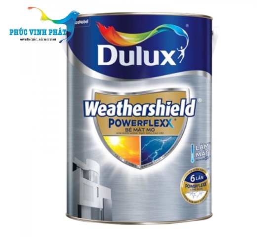 Sơn ngoại thất Dulux Weathershield Powerflexx bề mặt bóng