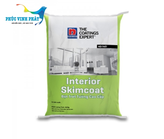 Bột trét tường nội thất Nippon Skimcoat Kinh Tế