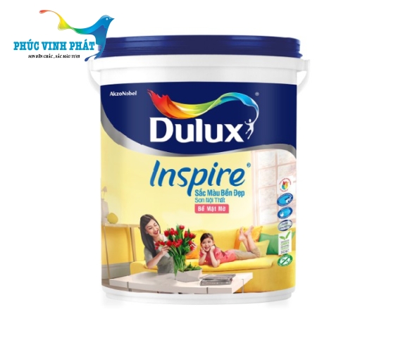Sơn nước nội thất Dulux Inspire Sắc Màu Bền Đẹp Bóng Mờ